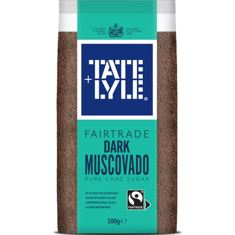 Tate + Lyle Fairtrade Dark Muscovado Pure Cane Sugar 500g