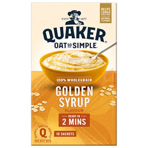 Quaker Oat So Simple Golden Syrup Porridge Sachets 6 x 36g