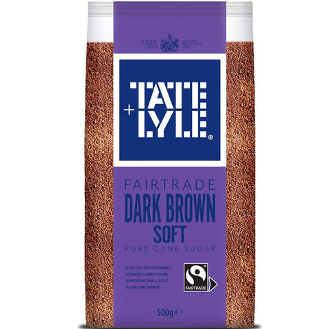 Tate & Lyle Sugars Fairtrade Cane Sugar Dark Brown Soft Sugar 500g